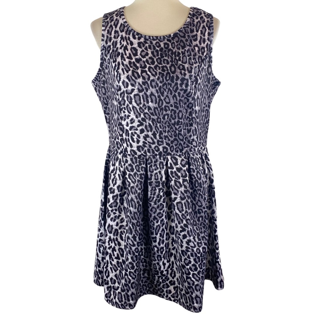 Attention leopard print sleeveless dress size XL
